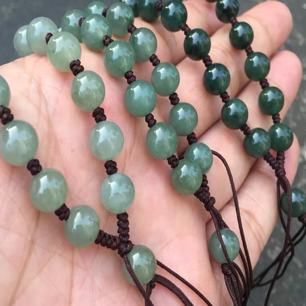 Natural Grade A Type Jadeite Burmese Jade Necklace with pendant